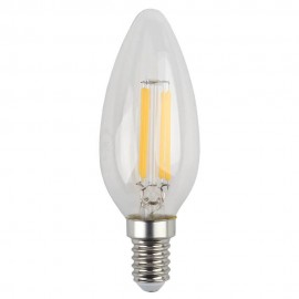 Лампа светодиодная филаментная ЭРА E14 5W 2700K прозрачная F-LED B35-5W-827-E14 Б0043435 - Лампа светодиодная филаментная ЭРА E14 5W 2700K прозрачная F-LED B35-5W-827-E14 Б0019002