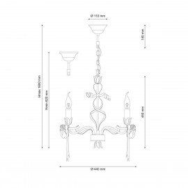 Подвесная люстра Lucia Tucci Angelo 147.3 Ivory - angelo_147_3_ivory_1