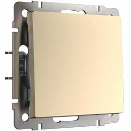 Выключатель Werkel одноклавишный проходной шампань WL11-SW-1G-2W 4690389124594 - Выключатель Werkel одноклавишный проходной шампань WL11-SW-1G-2W 4690389124594