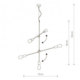Подвесная люстра Nowodvorski Sticks 9076 - 9076_1