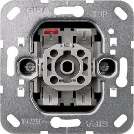 Выключатель кнопочный одноклавишный Gira System 55 с сигнальным контактом 10A 250V 015200 - Выключатель кнопочный одноклавишный Gira System 55 с сигнальным контактом 10A 250V 015200