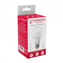Лампа светодиодная Thomson E27 9W 4000K груша матовая TH-B2004 - t__b2004_1