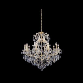 Подвесная люстра Crystal Lux Isabel SP11 Gold/Transparent - Подвесная люстра Crystal Lux Isabel SP11 Gold/Transparent