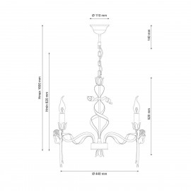 Подвесная люстра Lucia Tucci Angelo 147.5 Ivory - angelo_147_5_ivory_3