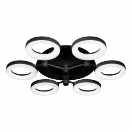 Потолочная светодиодная люстра iLedex Jomo FS-014-X6-(B) 72W BK - Потолочная светодиодная люстра iLedex Jomo FS-014-X6-(B) 72W BK