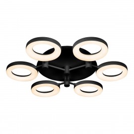 Потолочная светодиодная люстра iLedex Jomo FS-014-X6-(B) 72W BK - fs_014__6__b__72__bk_3
