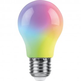 Лампа светодиодная Feron E27 3W RGB матовая LB-375 38118 - Лампа светодиодная Feron E27 3W RGB матовая LB-375 38118
