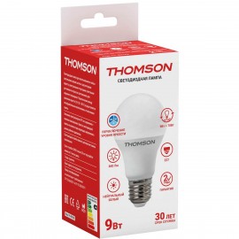 Лампа светодиодная Thomson E27 9W 4000K груша матовая TH-B2162 - t__b2162_1