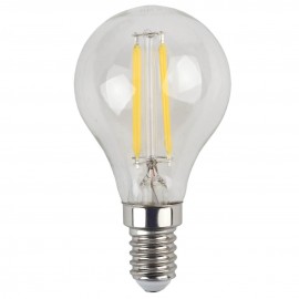 Лампа светодиодная филаментная ЭРА E14 5W 2700K прозрачная F-LED P45-5W-827-E14 Б0043437 - Лампа светодиодная филаментная ЭРА E14 5W 2700K прозрачная F-LED P45-5W-827-E14 Б0043437