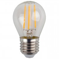 Лампа светодиодная филаментная ЭРА E27 9W 4000K прозрачная F-LED P45-9w-840-E27 Б0047029