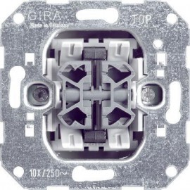 Выключатель кнопочный двухклавишный Gira System 55 10A 250V 014700 - Выключатель кнопочный двухклавишный Gira System 55 10A 250V 014700