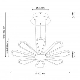 Подвесная люстра Lucia Tucci Miracoli 200.8 LED - miracoli_200_8_led_1