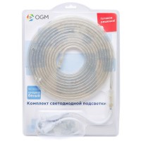 Светодиодная влагозащищенная лента Apeyron 4,8W/m 60LED/m 5050SMD холодный белый 5M SL-04