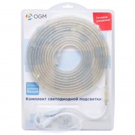 Светодиодная влагозащищенная лента Apeyron 4,8W/m 60LED/m 5050SMD холодный белый 5M SL-04 - Светодиодная влагозащищенная лента Apeyron 4,8W/m 60LED/m 5050SMD холодный белый 5M SL-04