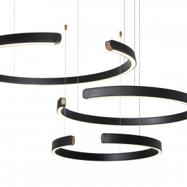 Подвесной светодиодный светильник Loft IT Ring 10025/3 Black - 10025_3_black_1