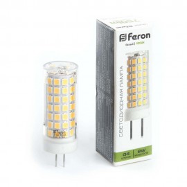 Лампа светодиодная Feron G4 9W 4000K прозрачная LB-434 38144 - Лампа светодиодная Feron G4 9W 4000K прозрачная LB-434 38144