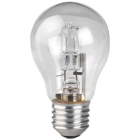 Лампа галогенная ЭРА E27 70W прозрачная HAL-A55-70W-230V-E27-CL C0038548