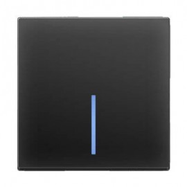 Выключатель Werkel одноклавишный с подсветкой черный матовый WL08-SW-1G-LED 4690389054174 - Выключатель Werkel одноклавишный с подсветкой черный матовый WL08-SW-1G-LED 4690389054174