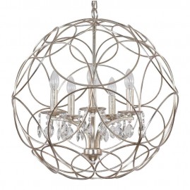 Подвесная люстра Crystal Lux Aria SP5 Silver - aria_sp5_silver_1