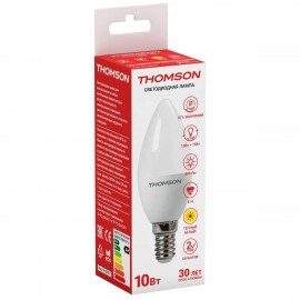 Лампа светодиодная Thomson E14 10W 3000K свеча матовая TH-B2017 - t__b2017_1