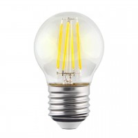 Лампа светодиодная филаментная Voltega E27 9W 2800К прозрачная VG10-G1E27warm9W-F 7106