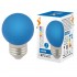Лампа светодиодная Volpe E27 1W синяя LED-G45-1W/BLUE/E27/FR/С UL-00005647 - Лампа светодиодная Volpe E27 1W синяя LED-G45-1W/BLUE/E27/FR/С UL-00005647