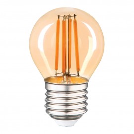 Лампа светодиодная филаментная Thomson E27 9W 2400K шар прозрачная TH-B2127 - Лампа светодиодная филаментная Thomson E27 9W 2400K шар прозрачная TH-B2127