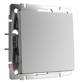 Выключатель Werkel одноклавишный серебряный WL06-SW-1G 4690389053818 - Выключатель Werkel одноклавишный серебряный WL06-SW-1G 4690389053818