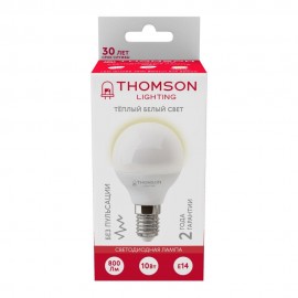 Лампа светодиодная Thomson E14 10W 3000K шар матовая TH-B2035 - t__b2035_1