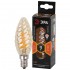 Лампа светодиодная ЭРА E14 9W 2700K золотая F-LED BTW-9W-827-E14 gold Б0047011 - f_led_bt__9__827_e14_gold_1