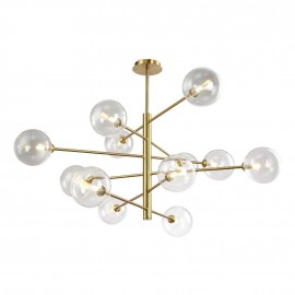 Подвесная люстра Crystal Lux Marzo SP12 Bronze/Transparente - Подвесная люстра Crystal Lux Marzo SP12 Bronze/Transparente