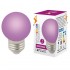 Лампа светодиодная Volpe E27 1W фиолетовая LED-G45-1W/PURPLE/E27/FR/С UL-00005652 - Лампа светодиодная Volpe E27 1W фиолетовая LED-G45-1W/PURPLE/E27/FR/С UL-00005652