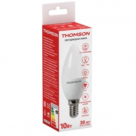 Лампа светодиодная Thomson E14 10W 4000K свеча матовая TH-B2018 - t__b2018_1
