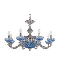 Подвесная люстра Bohemia Ivele 72209P/8/210 Ni P Aquamarine/M-1F