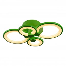 Потолочная светодиодная люстра iLedex Ring A001/4 Green - a001_4_green_1