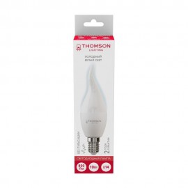 Лампа светодиодная Thomson E14 10W 6500K свеча на ветру матовая TH-B2313 - t__b2313_2