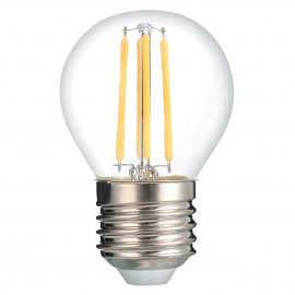 Лампа светодиодная филаментная Thomson E27 9W 4500K шар прозрачная TH-B2094 - Лампа светодиодная филаментная Thomson E27 9W 4500K шар прозрачная TH-B2094