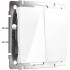 Выключатель Werkel двухклавишный белый WL01-SW-2G 4690389045554 - Выключатель Werkel двухклавишный белый WL01-SW-2G 4690389045554
