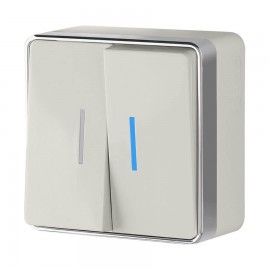 Выключатель двухклавишный с подсветкой Werkel Gallant слоновая кость W5020103 4690389164187 - Выключатель двухклавишный с подсветкой Werkel Gallant слоновая кость W5020103 4690389164187