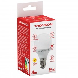 Лампа светодиодная Thomson E14 4W 3000K шар матовая TH-B2101 - t__b2101_1