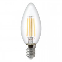 Лампа светодиодная филаментная Thomson E14 9W 6500K свеча прозрачная TH-B2370