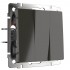 Выключатель Werkel трехклавишный серо-коричневый WL07-SW-3G 4690389073458 - Выключатель Werkel трехклавишный серо-коричневый WL07-SW-3G 4690389073458
