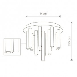 Потолочная люстра Nowodvorski Stalactite 9054 - 9054_1