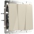 Выключатель Werkel трехклавишный слоновая кость WL03-SW-3G-ivory 4690389073434 - Выключатель Werkel трехклавишный слоновая кость WL03-SW-3G-ivory 4690389073434