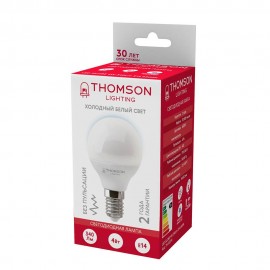 Лампа светодиодная Thomson E14 4W 6500K шар матовая TH-B2314 - Лампа светодиодная Thomson E14 4W 6500K шар матовая TH-B2314