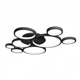 Потолочная светодиодная люстра iLedex Ring Star 9004-8L-X BK - Потолочная светодиодная люстра iLedex Ring Star 9004-8L-X BK