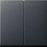 Лицевая панель Gira System 55 выключателя двухклавишного антрацит 029528
