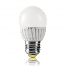 Лампа светодиодная Voltega E27 6.5W 4000К матовая VG1-G2E27cold6W 4696 - Лампа светодиодная Voltega E27 6.5W 4000К матовая VG1-G2E27cold6W 4696