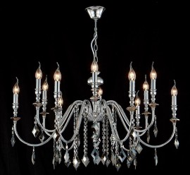 Подвесная люстра Crystal Lux MERCEDES SP6+6 CHROME/SMOKE - mercedes_sp6_6_c_rome_smoke_1