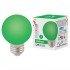 Лампа светодиодная Volpe E27 3W зеленая LED-G60-3W/Green/E27/FR/С UL-00006958 - Лампа светодиодная Volpe E27 3W зеленая LED-G60-3W/Green/E27/FR/С UL-00006958